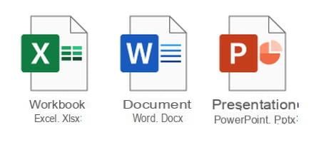 ➤ Abra un archivo en formato docx, xlsx o pptx ?