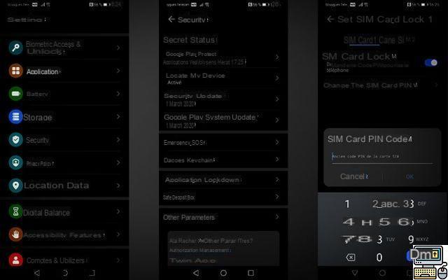 Android: how to modify or delete the PIN code of your smartphone