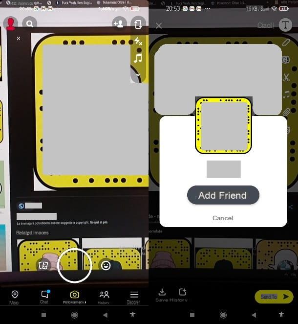 Cómo encontrar amigos en Snapchat