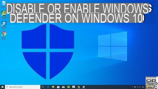 Windows 10: How to turn Windows Defender on or off