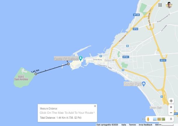 Cómo encontrar la distancia entre dos puntos en Google Maps
