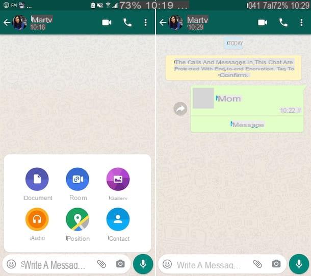 How to send a phone number on WhatsApp