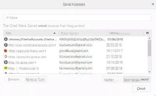 Password recovery of each site stored in Chrome or Firefox