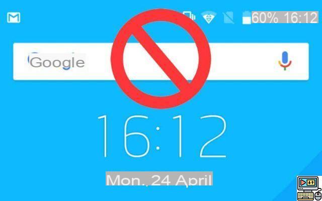 Android: how to remove Google search bar without root