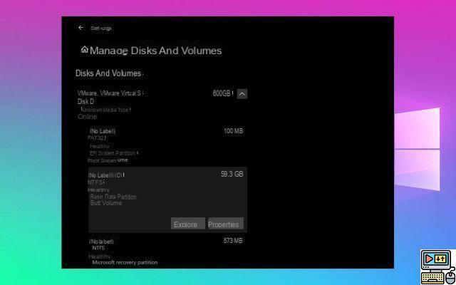 Windows 10: the 20175 update hides a new disk manager, here's how to access it